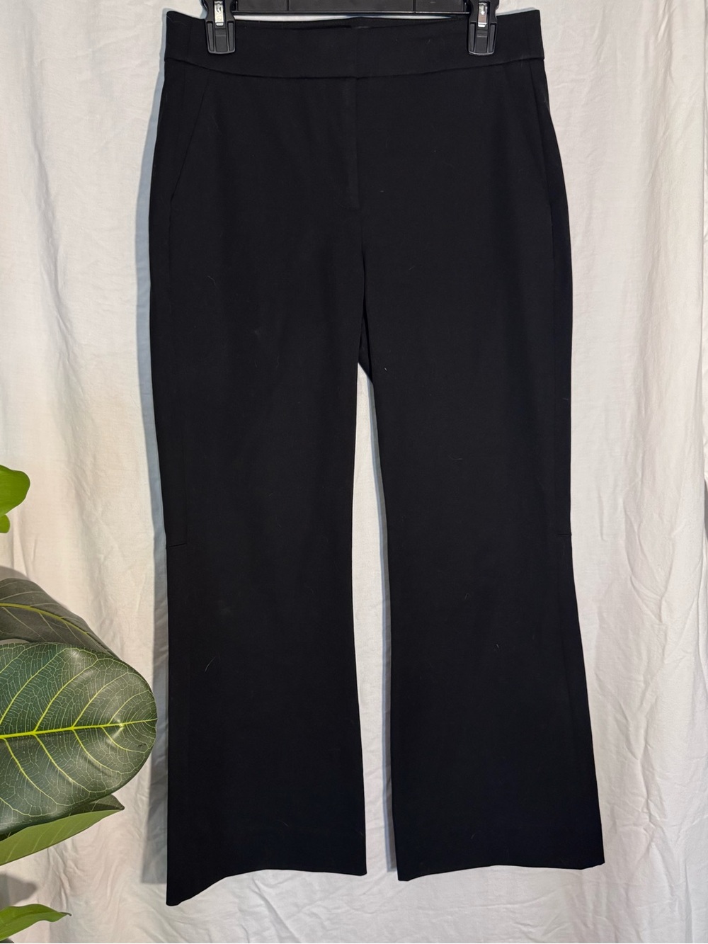 J. Crew Black Hayden kickout crop pant in bi-stretch cotton - Picture 3 of 7